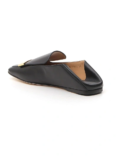 Shop Sergio Rossi Sr1 Logo Flat Loafers In Black