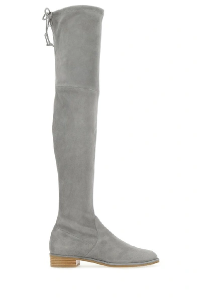 Shop Stuart Weitzman Lowland Over The Knee Boots In Grey