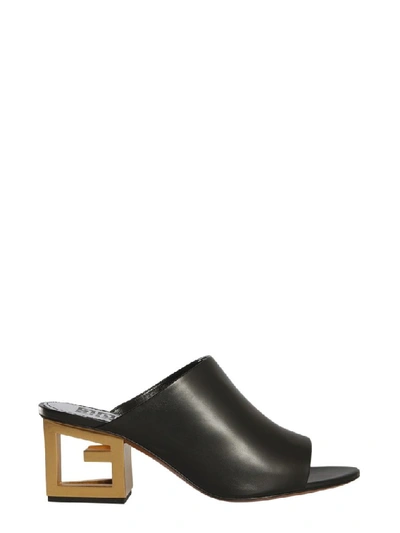 Shop Givenchy Triangle Mule Sandals In Black