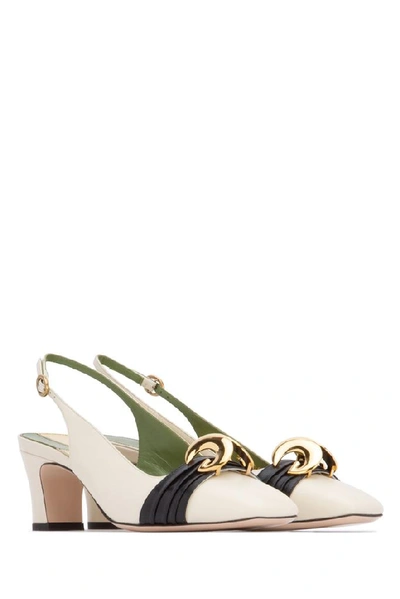 Shop Gucci Double G Slingback Pumps In Multi