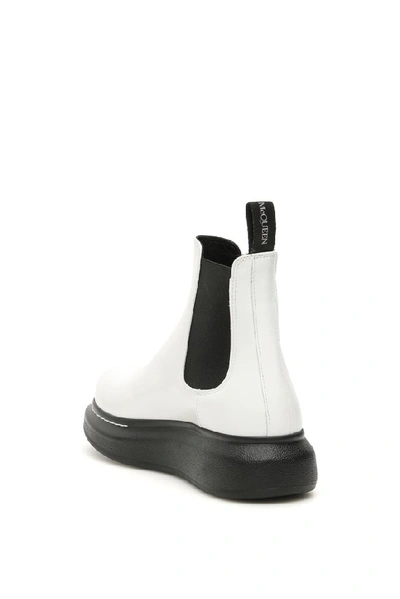 Shop Alexander Mcqueen Hybrid Chelsea Boots In White