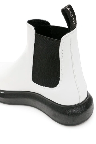 Shop Alexander Mcqueen Hybrid Chelsea Boots In White