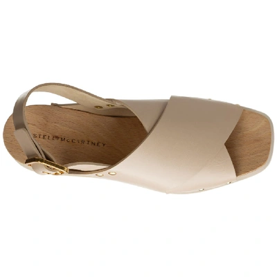 Shop Stella Mccartney Elyse Platform Sandals In Beige