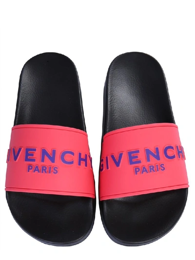 Shop Givenchy Paris Signature Flat Sandals In Pink