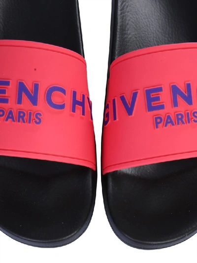 Shop Givenchy Paris Signature Flat Sandals In Pink