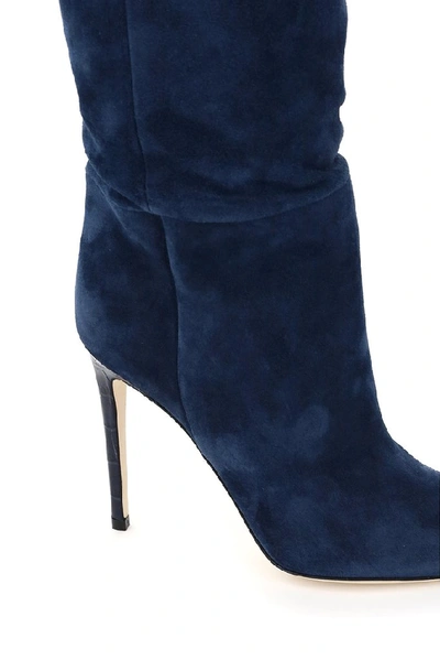 Shop Paris Texas Stiletto Boots In Navy