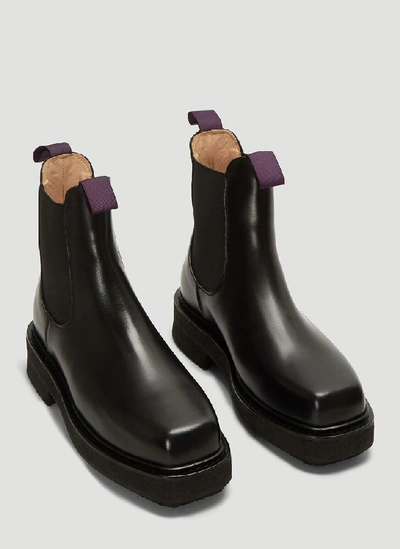 Eytys Ortega Leather Platform Boots In Black | ModeSens