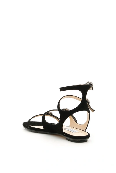 Shop Jimmy Choo Naia Sandals In Black