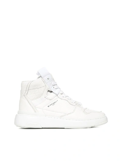 Shop Givenchy Wing Mid Sneakers In White