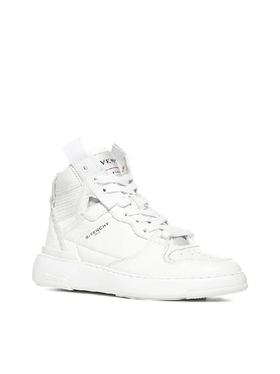 Shop Givenchy Wing Mid Sneakers In White