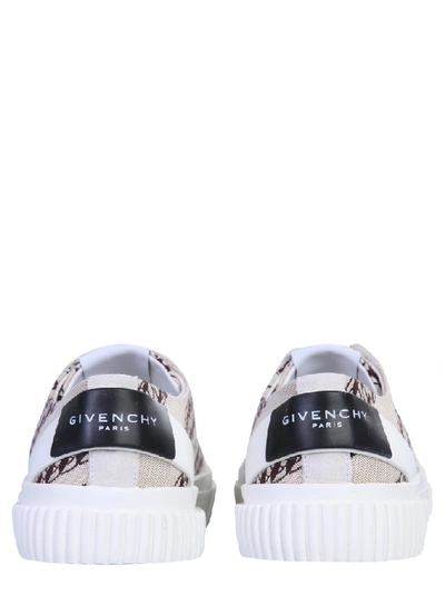 Shop Givenchy Chain Tennis Light Low Sneakers In Beige