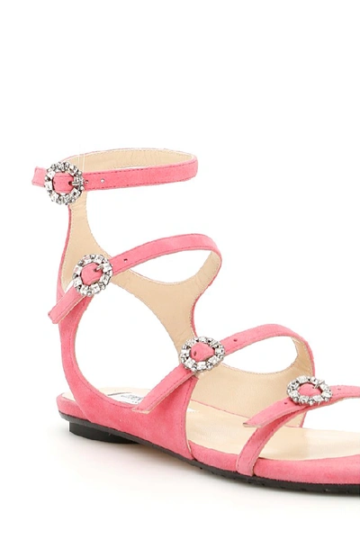 Shop Jimmy Choo Naia Sandals In Pink