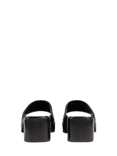 Shop Gucci Logo Slide Sandals In Black