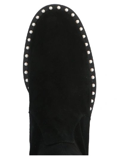 Shop Stuart Weitzman Lowland Pearl Boots In Black