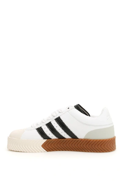 Shop Adidas Originals By Alexander Wang Trefoil Sneakers In White