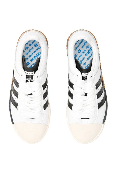 Shop Adidas Originals By Alexander Wang Trefoil Sneakers In White