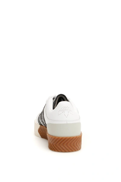 Shop Adidas Originals By Alexander Wang Trefoil Sneakers In White