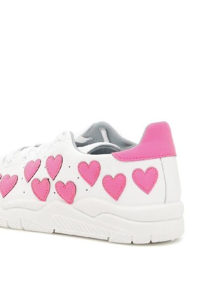 Shop Chiara Ferragni Roger Heart Sneakers In Pink