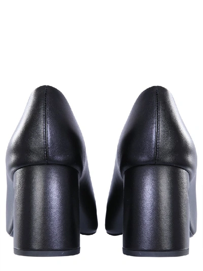 Shop Jil Sander Block Heel Pumps In Black