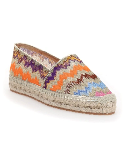 Shop Missoni Chevron Espadrilles In Multi