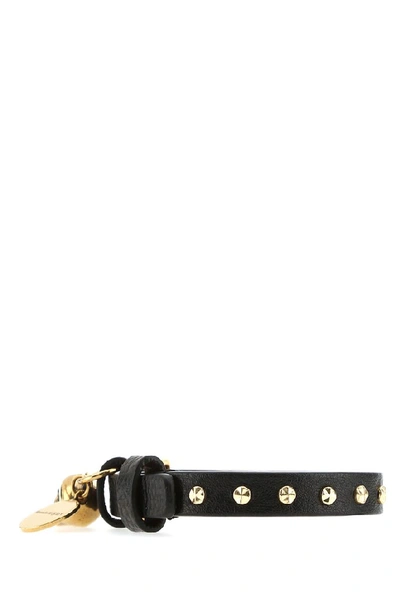 Shop Alexander Mcqueen Skull Pendant Bracelet In Black