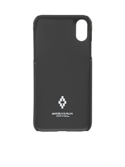 Shop Marcelo Burlon County Of Milan Fluo Wings Printed Iphone Xs Case In Black