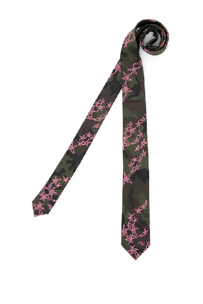 Shop Valentino Camouflage Jacquard Tie In Multi