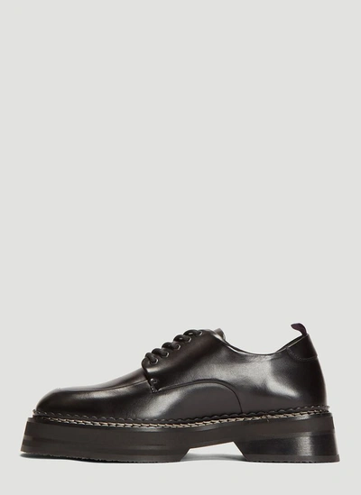 Eytys Phoenix Platform-sole Leather Derby Shoes In Black | ModeSens
