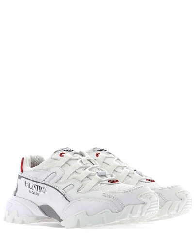 Shop Valentino Climber Sneakers In White