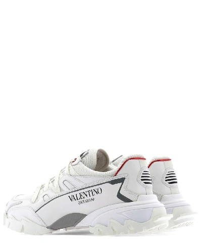 Shop Valentino Climber Sneakers In White