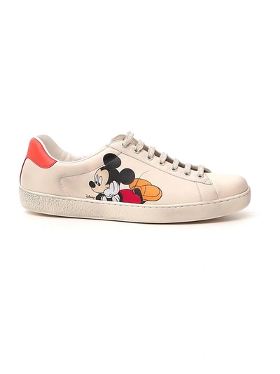 Shop Gucci X Disney Ace Sneakers In White