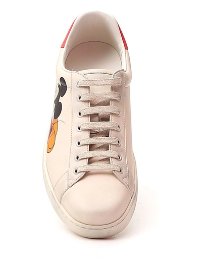 Shop Gucci X Disney Ace Sneakers In White