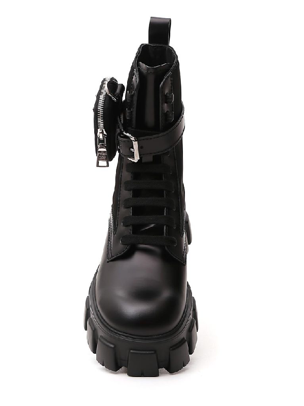 mini bag combat boot prada