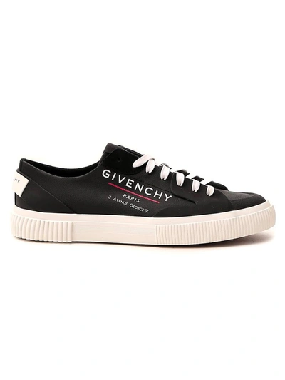 Shop Givenchy Tennis Light Low Sneakers In Black