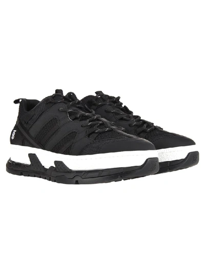 Shop Burberry Monogram Motif Sneakers In Black