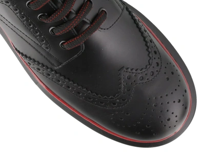 Shop Alexander Mcqueen Hybrid Derby Shoes In Black