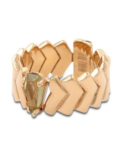 Shop Leda Madera Isabella Woman Ring Gold Size 9 Brass, Terbium, Glass