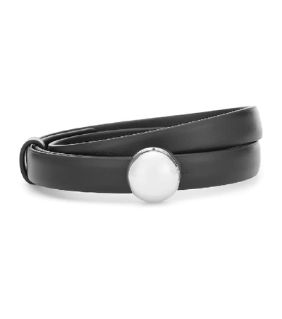 Shop Jil Sander Leather Belt In Black