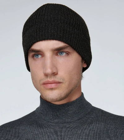 Tom Ford Ribbed Knit Cashmere Beanie Hat In Black | ModeSens