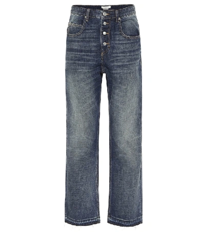 Shop Isabel Marant Étoile High-rise Straight Jeans In Blue