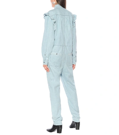 Shop Isabel Marant Étoile Gayle Chambray Jumpsuit In Blue