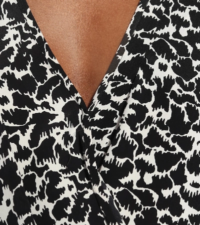 Isabel Marant Étoile Leopard-print Wrap Blouse In Black