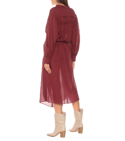 Shop Isabel Marant Étoile Perkins Cotton Voile Maxi Dress In Red