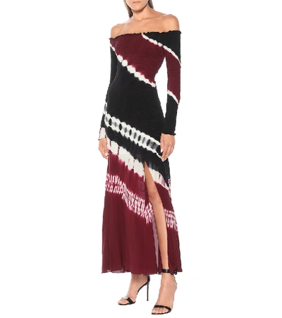 Shop Altuzarra Shibuya Tie-dye Silk Maxi Dress In Multicoloured