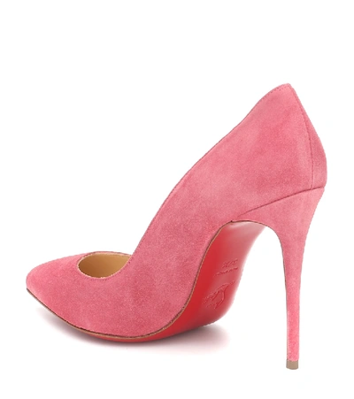 Shop Christian Louboutin Pigalle Follies 100 Suede Pumps In Pink