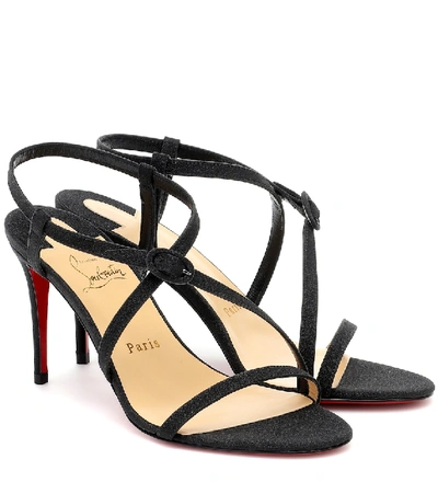 Shop Christian Louboutin Selima 85 Sandals In Black