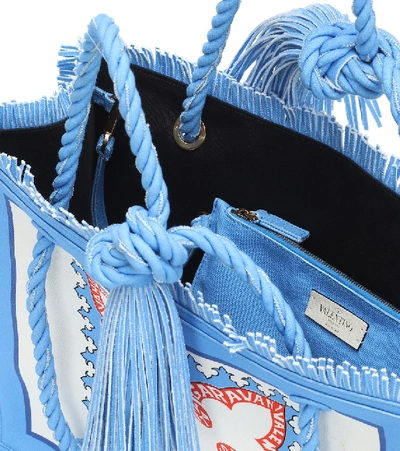 Valentino Garavani Ibiza Medium Rope Tote In Blue ModeSens