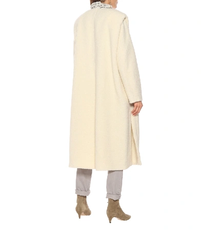 Shop Isabel Marant Gelton Alpaca And Wool-blend Coat In White