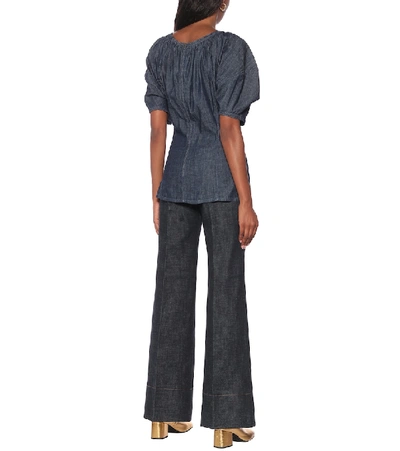 Shop Marni Denim Top In Blue