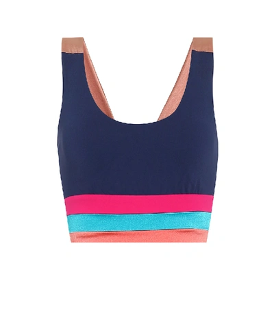 Shop Lanston Sport Captivate Sports Bra In Blue